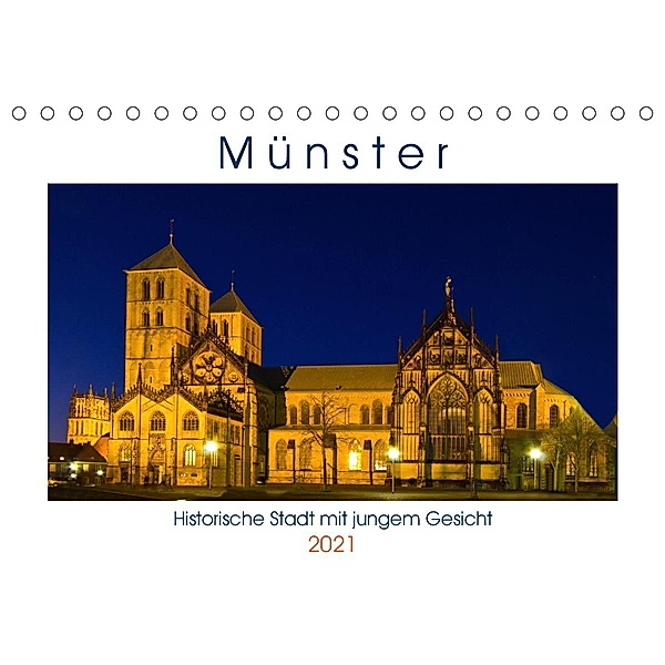 Münster - Historische Stadt mit jungem Gesicht (Tischkalender 2021 DIN A5 quer), Paul Michalzik