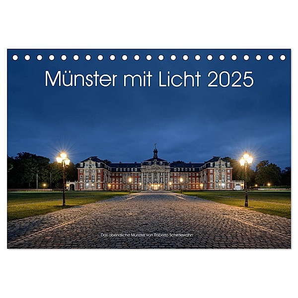 Münster mit Licht (Tischkalender 2025 DIN A5 quer), CALVENDO Monatskalender, Calvendo, Roberto Schirdewahn