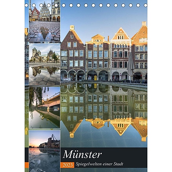 Münster - Spiegelwelten einer Stadt (Tischkalender 2023 DIN A5 hoch), Gregor Herzog