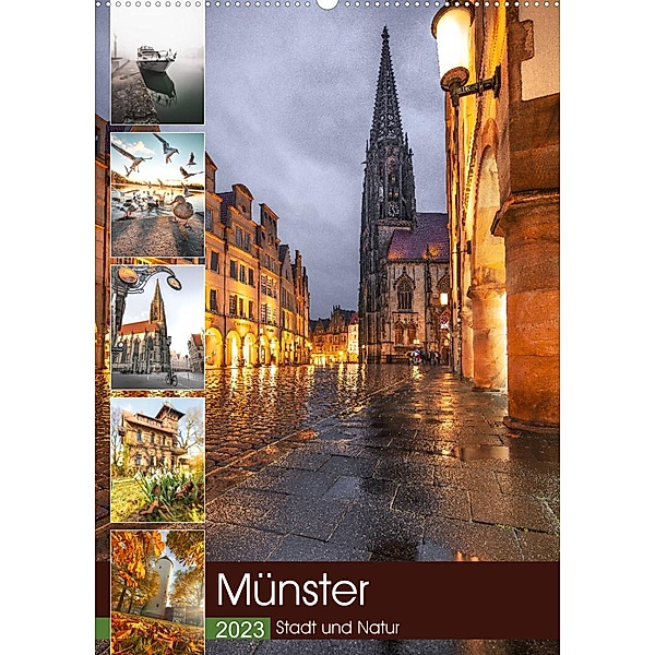 Münster - Stadt und Natur (Wandkalender 2023 DIN A2 hoch), Gregor Herzog