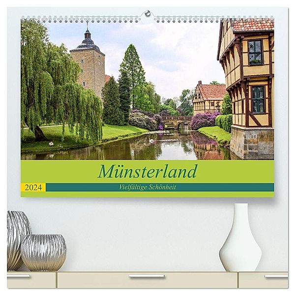 Münsterland - Vielfältige Schönheit (hochwertiger Premium Wandkalender 2024 DIN A2 quer), Kunstdruck in Hochglanz, Thomas Becker