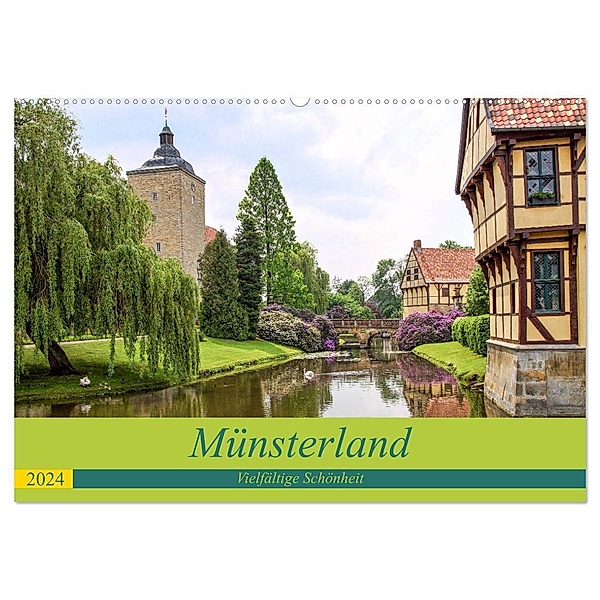 Münsterland - Vielfältige Schönheit (Wandkalender 2024 DIN A2 quer), CALVENDO Monatskalender, Thomas Becker