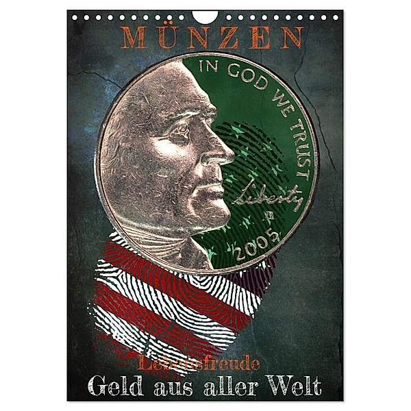 Münzen - Geld aus aller Welt (Wandkalender 2024 DIN A4 hoch), CALVENDO Monatskalender, Wilfried W. Voßen Herzog von Laar am Rhein