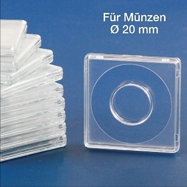 Münzkapseln Square, für Münzdurchmesser 20 mm