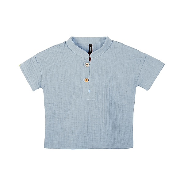 PURE PURE BY BAUER Mull-Hemd SOMMER in lightblue