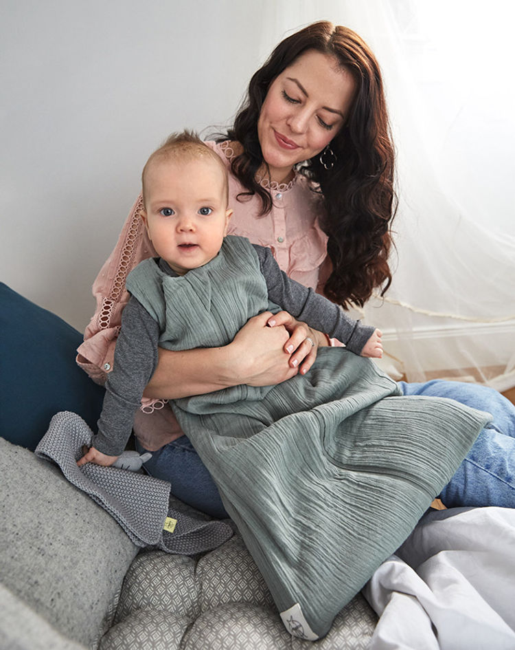 Mull-Schlafsack BABY in grün kaufen | tausendkind.de