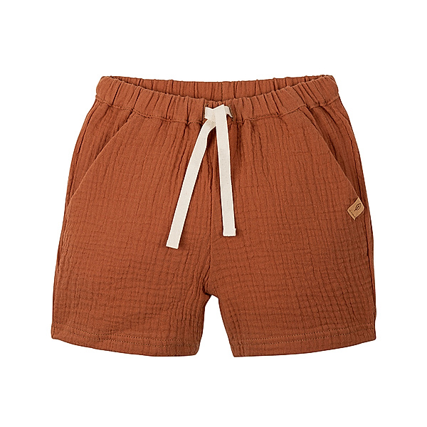 PURE PURE BY BAUER Mull-Shorts SOMMER in karamell