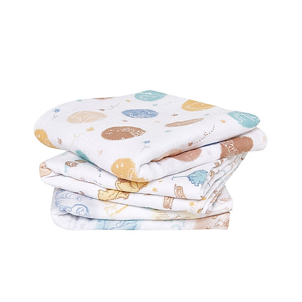 aden + anais Mulltuch MUSY® SQUARES – WINNIE IN THE WOODS (70x70) 3er-Set in bunt