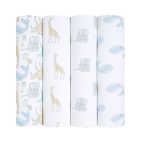 aden + anais Mulltuch NATURAL HISTORY (112x112) 4er Pack