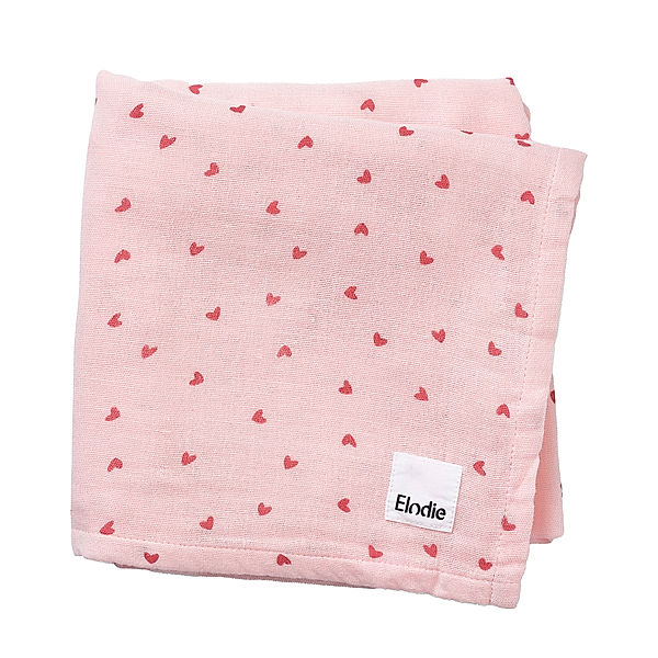 Elodie Details Mulltuch SWEETHEARTS (80x80) in rosa