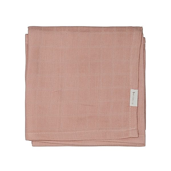 FABELAB Mulltuch UNICOLORED (60x60) in old rose