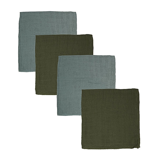 pippi Mullwindel BASIC UNI (65x65cm) 4-teilig in khaki/graublau