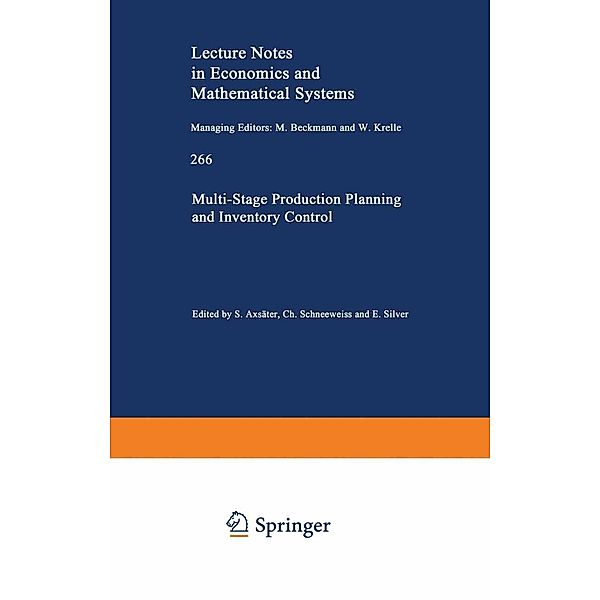 Multi-Stage Production Planning and Inventory Control / Lecture Notes in Economics and Mathematical Systems Bd.266