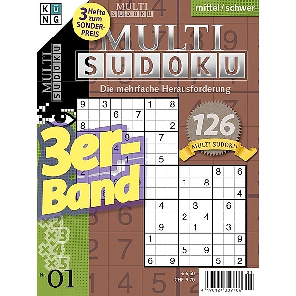 Multi-Sudoku 3er-Band Nr. 1