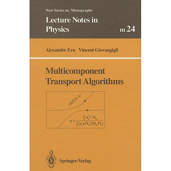 Multicomponent Transport Algorithms, Alexandre Ern, Vincent Giovangigli