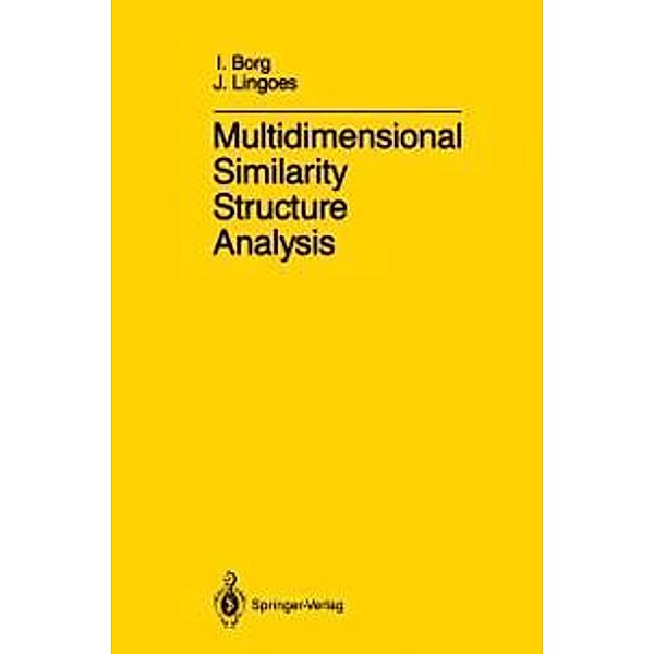 Multidimensional Similarity Structure Analysis, I. Borg, J. Lingoes