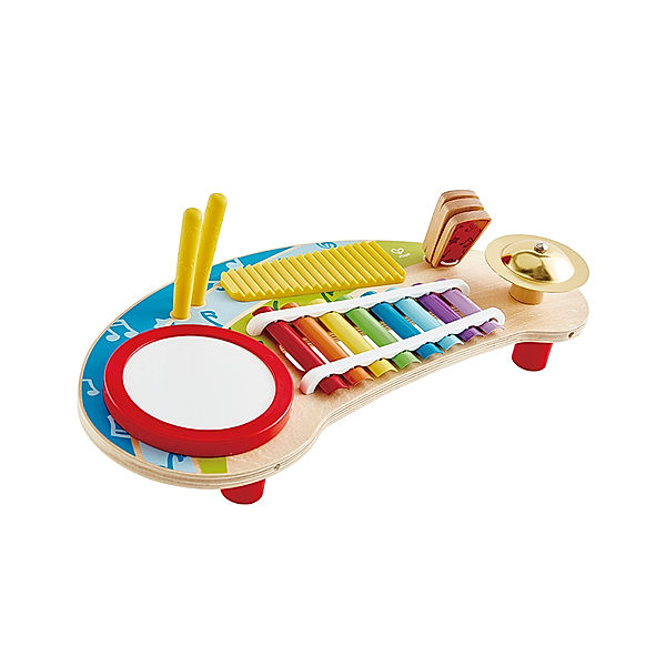 Hape Multifunktionsinstrument MINIBAND 4-teilig aus Holz