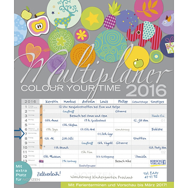 Multiplaner - Colour your time 2016