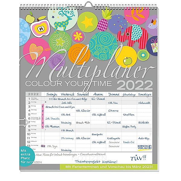 Multiplaner - Colour your time 2022