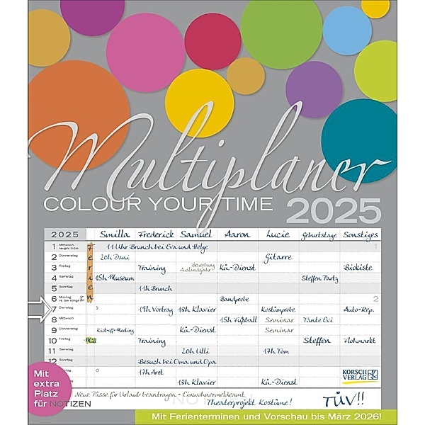 Multiplaner - Colour your time 2025