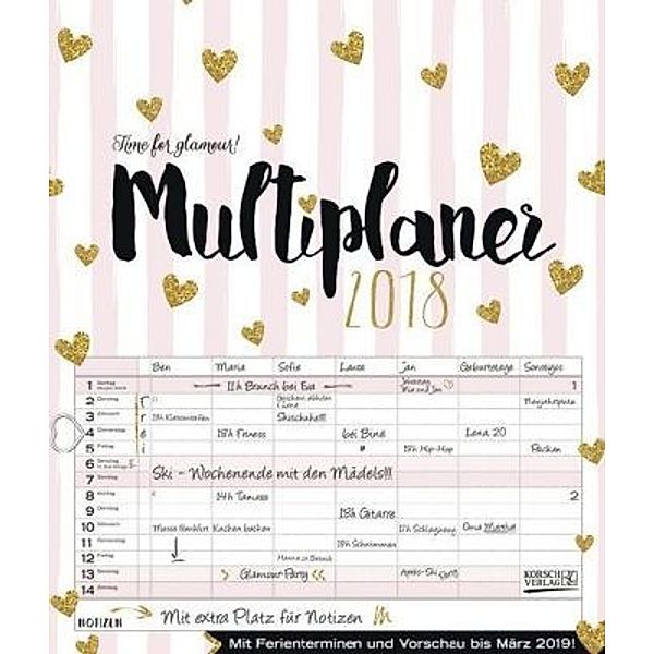 Multiplaner - Time for Glamour 2018