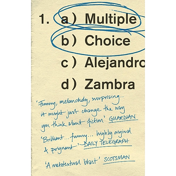 Multiple Choice, Alejandro Zambra