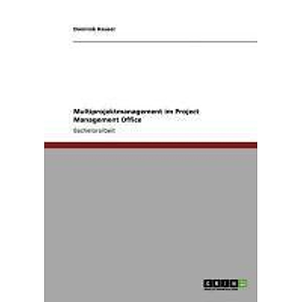Multiprojektmanagement im Project Management Office, Dominik Hauser
