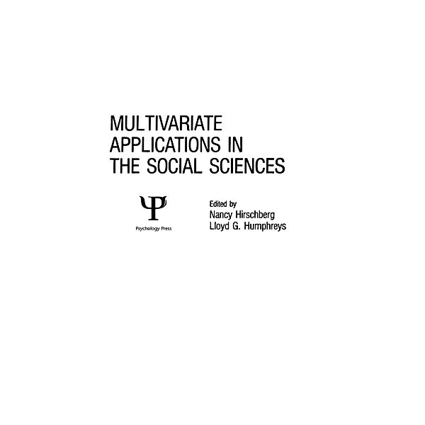 Multivariate Applications in the Social Sciences