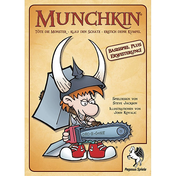 Pegasus Spiele Munchkin, Basisspiel + Erweiterung Abartige Axt (Spiel), Steve Jackson