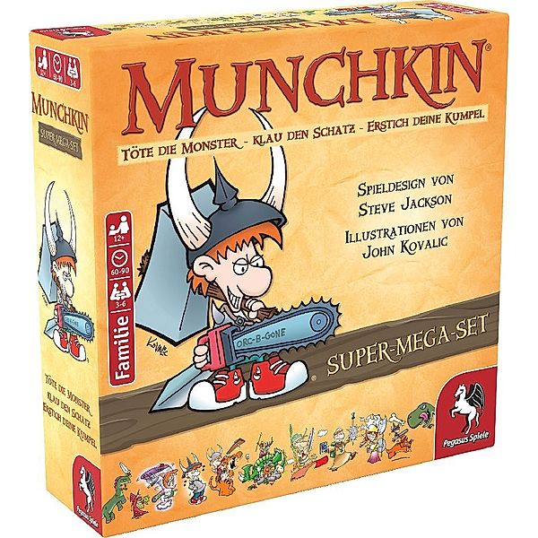 Pegasus Spiele Munchkin Fantasy Super-Mega-Set (Kartenspiel)