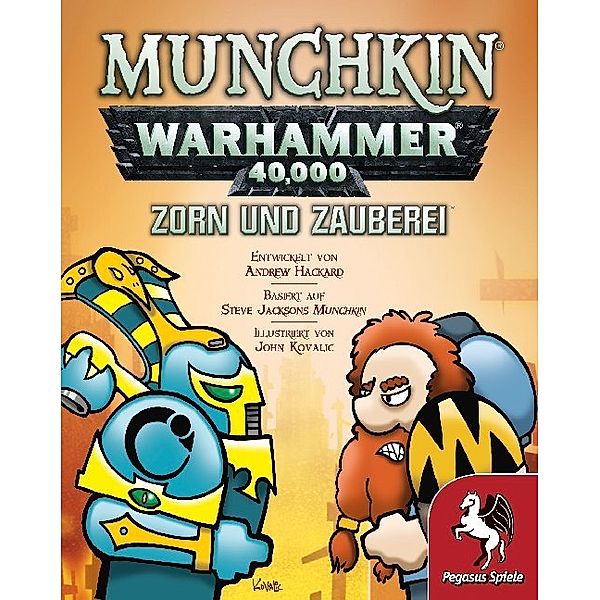 Pegasus Spiele Munchkin Warhammer 40.000: Zorn und Zauberei (Spiel-Zubehör), Andrew Hackard, Steve Jackson