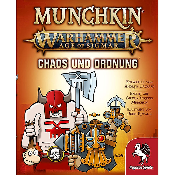 Pegasus Spiele Munchkin Warhammer Age of Sigmar, Chaos & Ordnung (Spiel-Zubehör), Andrew Hackard