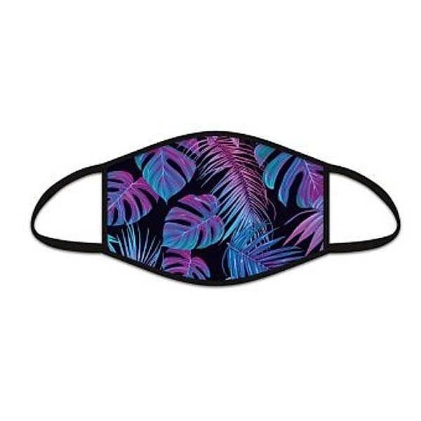 Mund-Nasen-Maske Dschungel neon