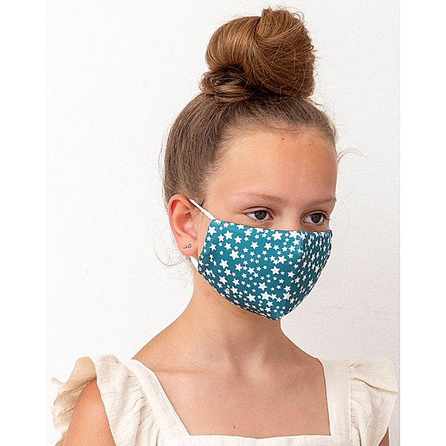 Mund-Nasen-Maske STAR MASK GREEN in petrol kaufen