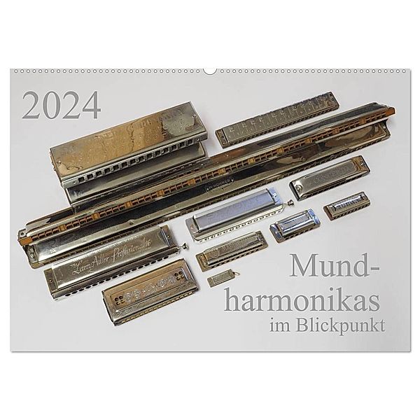 Mundharmonikas im Blickpunkt (Wandkalender 2024 DIN A2 quer), CALVENDO Monatskalender, Klaus Rohwer