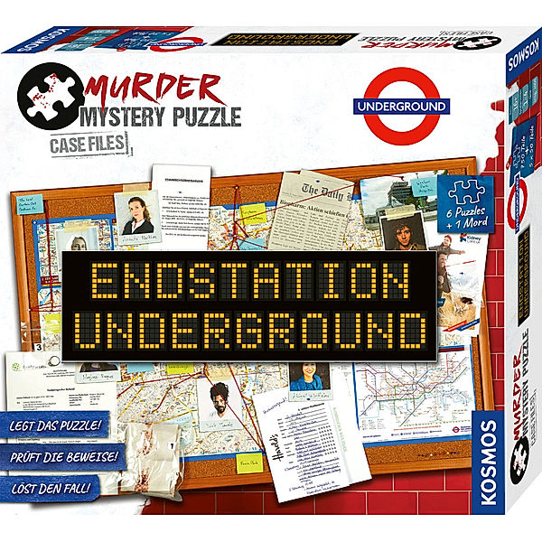 Kosmos Spiele Murder Mystery Puzzle - Endstation Underground