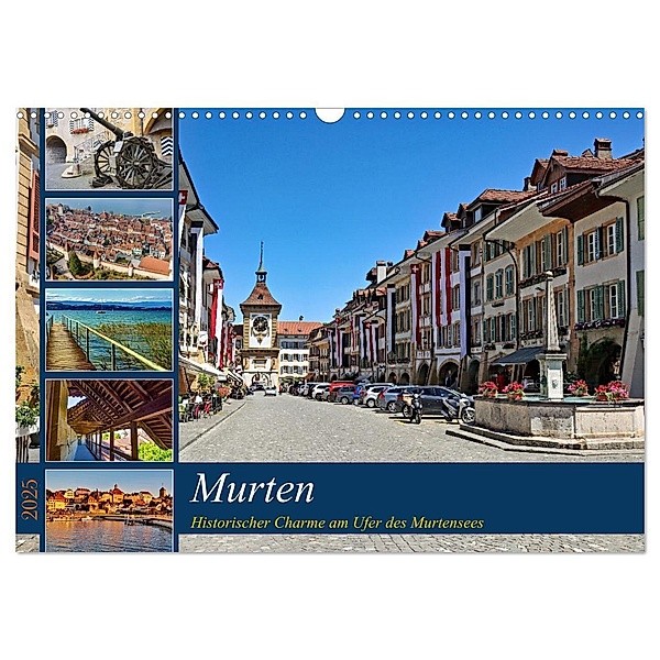 Murten - Historischer Charme am Ufer des Murtensees (Wandkalender 2025 DIN A3 quer), CALVENDO Monatskalender, Calvendo, Susan Michel