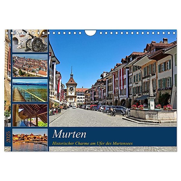 Murten - Historischer Charme am Ufer des Murtensees (Wandkalender 2025 DIN A4 quer), CALVENDO Monatskalender, Calvendo, Susan Michel