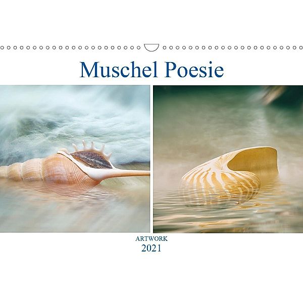 Muschel Poesie - ARTWORK (Wandkalender 2021 DIN A3 quer), Liselotte Brunner-Klaus