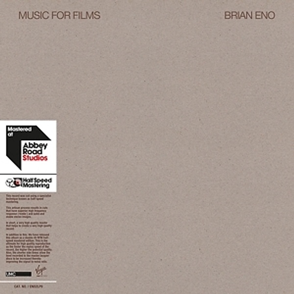 Music For Films (Ltd.Halfspeed Master 2lp) (Vinyl), Brian Eno