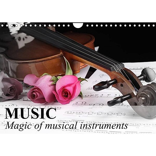 Music Magic of musical instruments (Wall Calendar 2022 DIN A4 Landscape), Elisabeth Stanzer