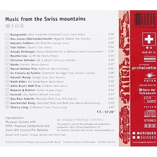 Musik Aus Den Schweizer Bergen CD von Klangcombi bei Weltbild.de