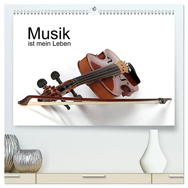 Musik ist mein Leben (hochwertiger Premium Wandkalender 2024 DIN A2 quer), Kunstdruck in Hochglanz, Klaus Eppele