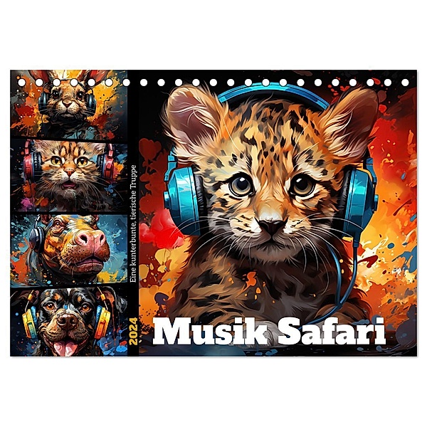 Musik Safari (Tischkalender 2024 DIN A5 quer), CALVENDO Monatskalender, Calvendo, Steffen Gierok-Latniak