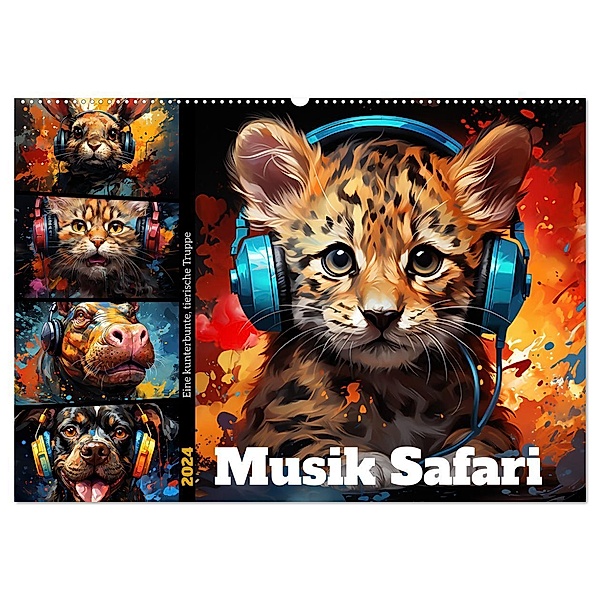 Musik Safari (Wandkalender 2024 DIN A2 quer), CALVENDO Monatskalender, Calvendo, Steffen Gierok-Latniak