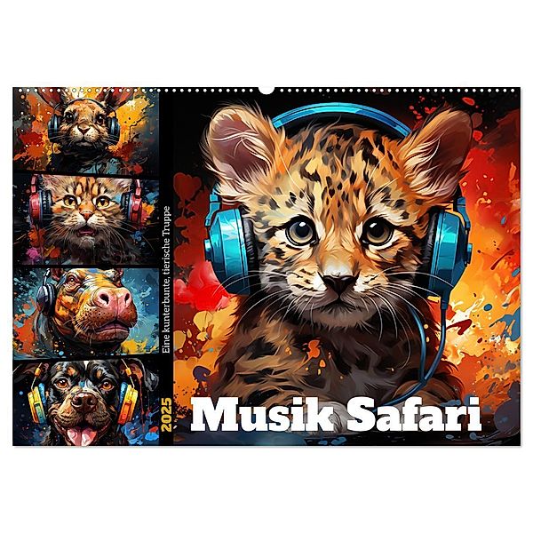 Musik Safari (Wandkalender 2025 DIN A2 quer), CALVENDO Monatskalender, Calvendo, Steffen Gierok-Latniak