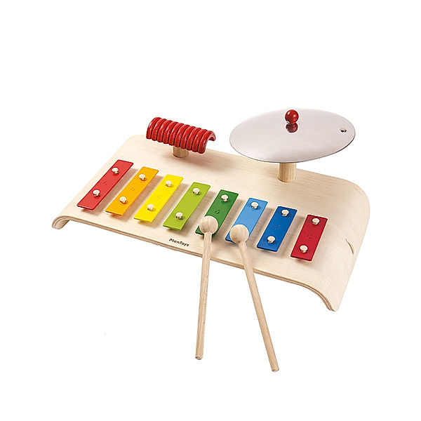 Plan Toys Musik-Set XYLOPHONE, CYMBAL, GUIRO 3-teilig