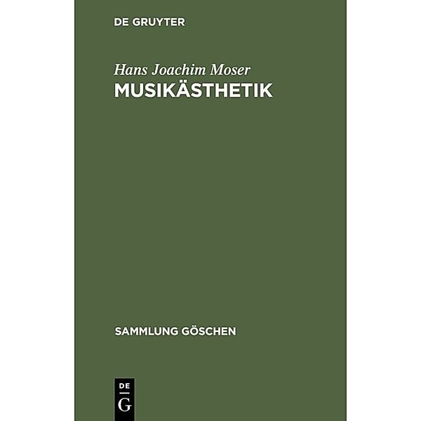Musikästhetik, Hans Joachim Moser
