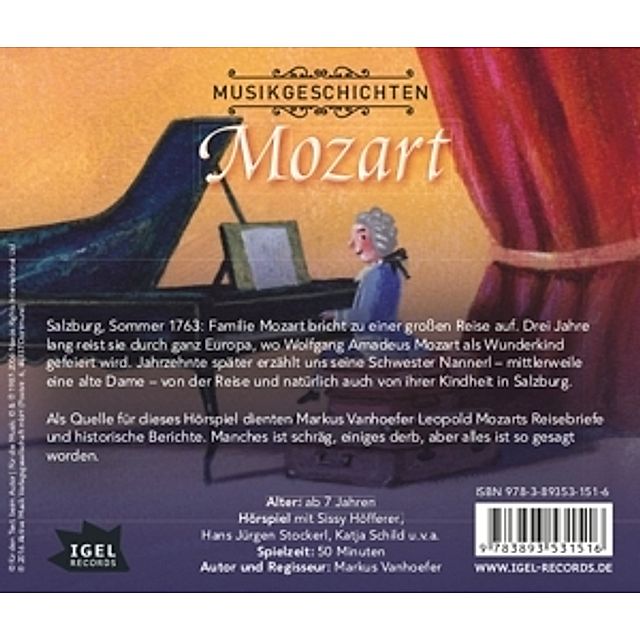 Musikgeschichten Mozart, CD CD von Stefan Wilkening | Weltbild.de