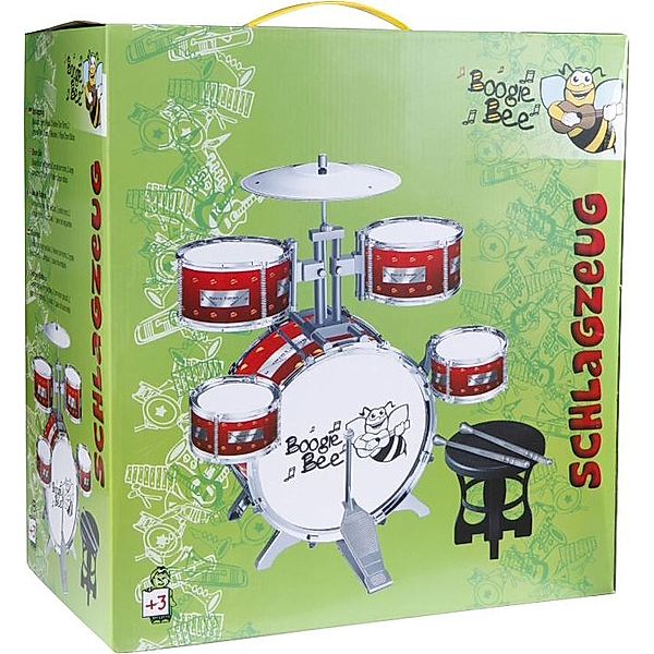 Boogie Bee Musikinstrument SCHLAGZEUG (75x58x41) in rot